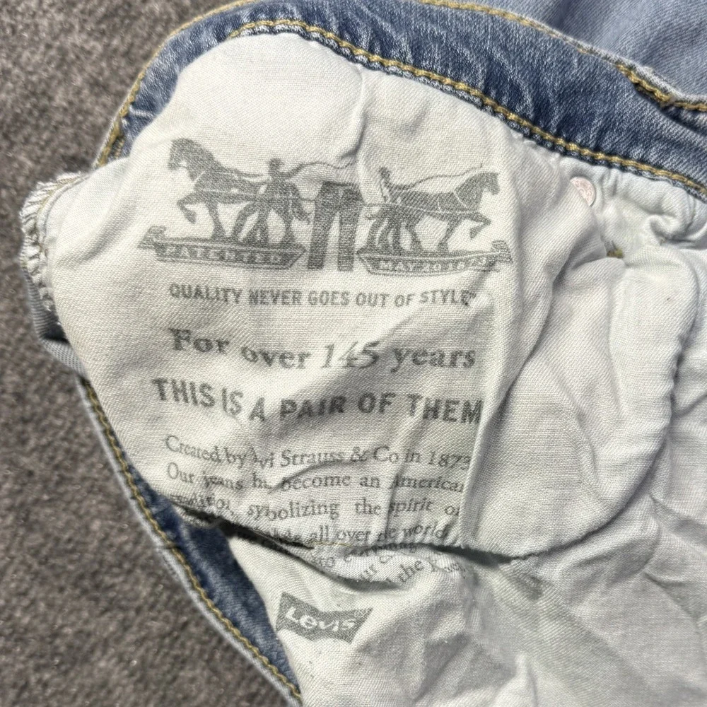 Levis 502 Jeans Mens 42x26 Blue Regular Taper Fit Denim